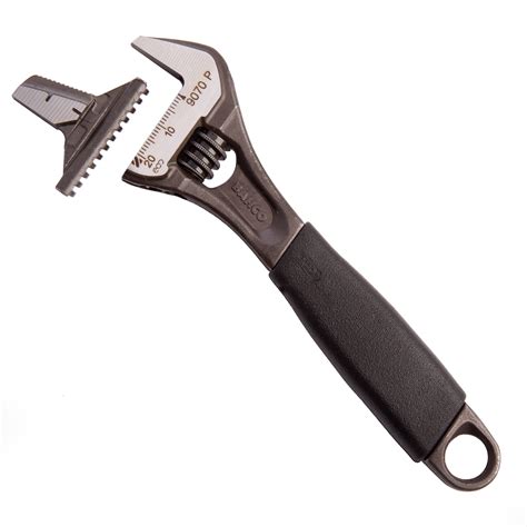 toolstop bahco p adjustable wrench   mm extra wide
