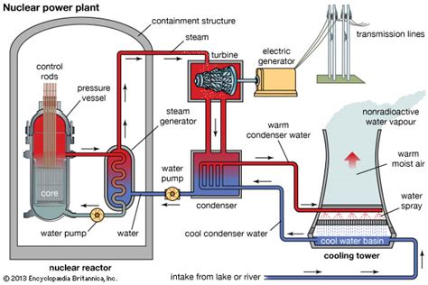 nuclear power schematic diagram   nuclear power plant   pressurized water reactor
