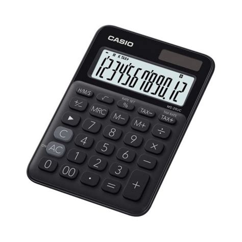 kalkulator biurowy czarny casio ms uc bk  platforma bb gross