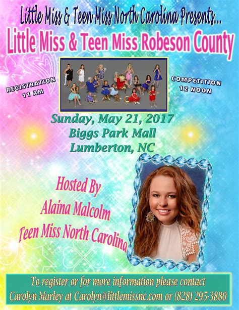 little miss and teen miss robeson county biggs park mall