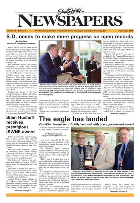 sd newspapers julyaugust   south dakota newspaper association issuu