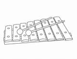 Xylophone Coloring sketch template