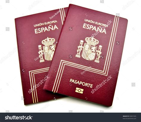 spanish passport stock photo  shutterstock