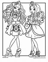 Ever After High Apple Coloring Pages Locks Blondie Cartoon Jr Cute Amp Drawing Monster sketch template