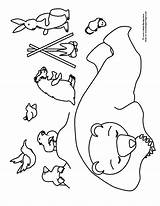 Hibernation Snores Hibernating Sheet Getcolorings Bears sketch template