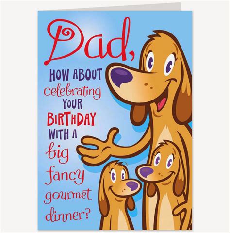 birthday card dad printable
