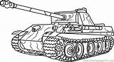 Tank Coloring Army Tiger German Panther Pages Drawing Military Tanks Vehicle Soldier Lego Abrams Sherman Color 3d M4 Print Printable sketch template