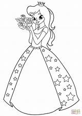 Prinzessin Prinzessinnen Supercoloring Malvorlage Roses Silvester Supercolor sketch template