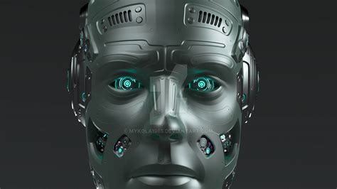 robot face   mykola  deviantart