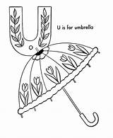 Coloring Umbrella Alphabet Pages Objects Sheets Abc Activity Animals Popular Honkingdonkey Color sketch template
