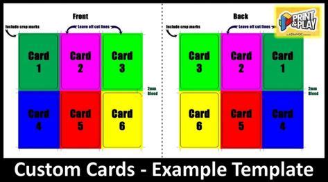 playing cards formatting templates templates custom cards