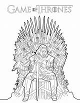 Thrones Game Coloring Pages Getcolorings sketch template
