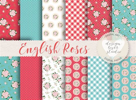shabby chic floral backround digital papers shabby chic english roses digital paper