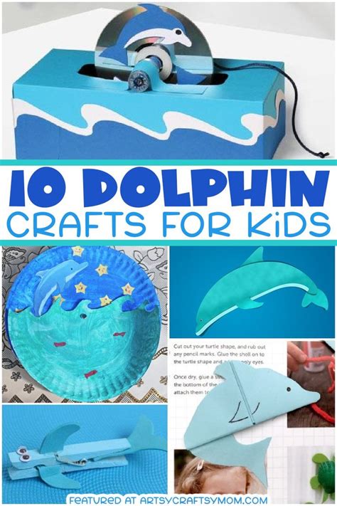 delightful dolphin crafts  kids  dolphin corner bookmark