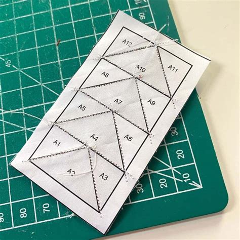 mini flying geese  foundation paper piecing pattern tutorial
