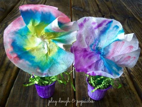 spring inspired colorful flower pot craft flower pot