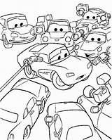 Cars Coloring Mcqueen Piston Cup Wins Printable Lightning Sally Mater Hit Disney Movie sketch template