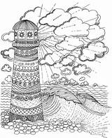Lighthouse Mandalas Zentangle Sellfy sketch template