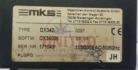 mks controller universal display dx united marine services