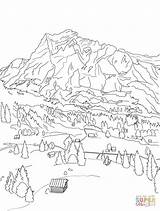 Coloring Alps Swiss Switzerland Pages Printable Color Mountain Drawing Version Click Designlooter Alpen Drawings Ipad Compatible Tablets Android sketch template