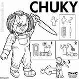 Chucky Instructions Terror Childs Manuals Instruction Harrington Villains Instrucciones Películas sketch template