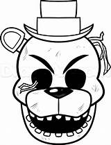 Fnaf Coloring Pages Freddy Printable Five Nights Golden Colouring Printablecolouringpages sketch template