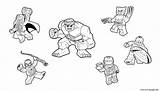 Coloring Lego Hulk Marvel Pages Spiderman Thor Man Iron Wolverine America Avengers Ironman Drawing Printable Super Heroes Coloriage Imprimer Print sketch template