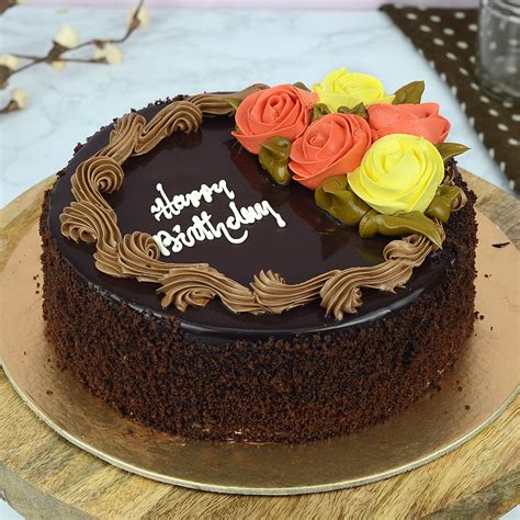happy birthday chocolate cake  kg cakes