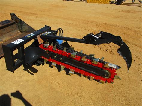 trencher attachment fits skid steer loader  jm wood auction company