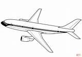 Coloring Airliner 777 Boeing Plane Concorde Pages Template Airplanes sketch template