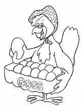 Coloring Chicken Pages Eggs Chickens Cartoon Clipart Outline Cliparts Colouring Line Library Az Christmas Favorites Add Popular Comments Dog Coloringhome sketch template