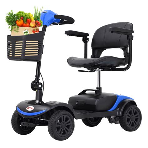 outdoor mobility scooters  senior  wheel mobility scooter  detachable basket motorized