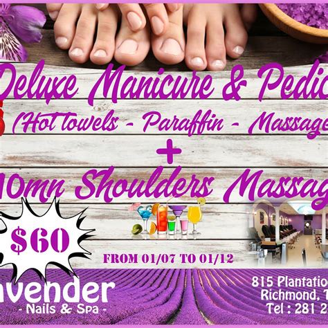 lavender nails  spa nail salon  richmond