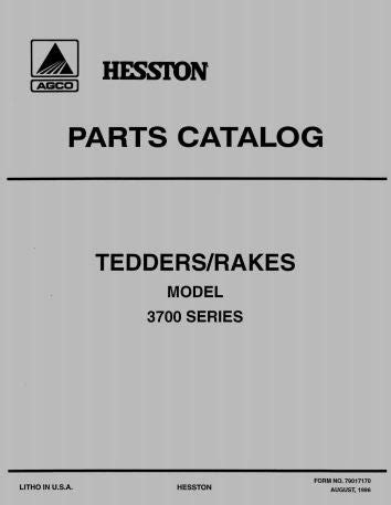 hesston     tedder rake  rotary rake parts catalog farm manuals fast