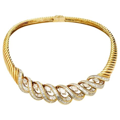 italian gold  diamond necklace  sale  stdibs italian gold jewelry italian gold