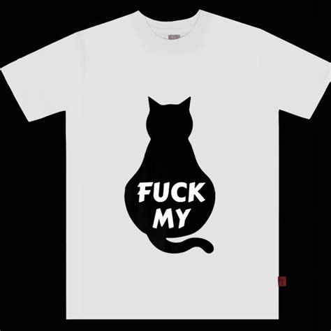 Official Fuck My Pussy Adult Humor Cat Silhouette Shirt Hoodie