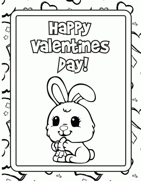 coloring pages  valentines cards coloring home