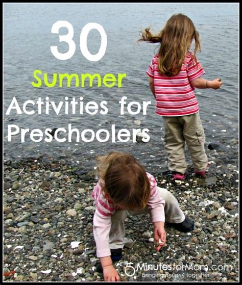 summer activities  preschoolers