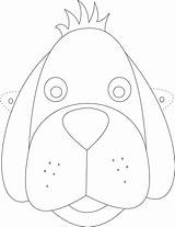 Mask Dog Coloring Printable Kids Masks Face Pages Para Puppy Animal Template Studyvillage Colorear Clipart Caretas Crafts Open Print Pdf sketch template