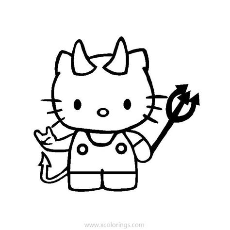evil  kitty halloween coloring pages xcoloringscom
