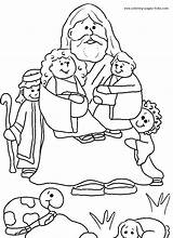 Coloring Bible Pages Kids Printable Christian Religious Story Children Preschoolers Stories Color Sheets Jesus Drawing Book Print Childrens Sheet Lessons sketch template