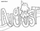 August Coloring Pages Print sketch template