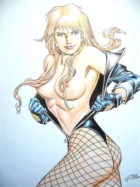 rule 34 ass birds of prey black canary blonde hair blue