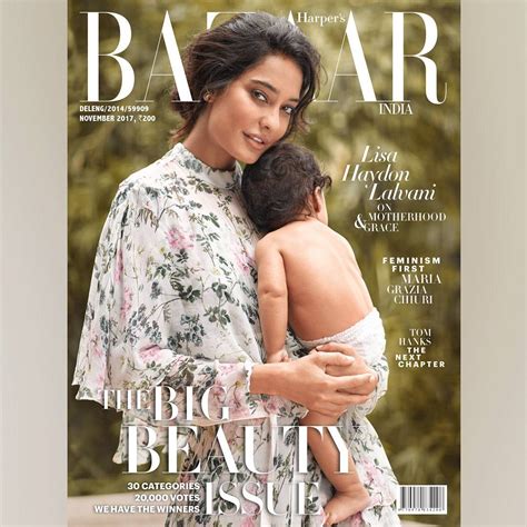 Lisa Haydon Features On Cover Of Harpers Bazaar With Son Zack Lalvani