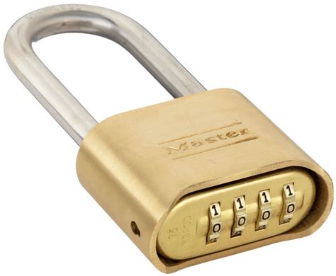 master lock combination padlock resettable bottom dial location horizontal shackle clearance