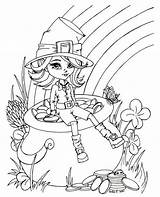 Leprechaun Coloring Pages St Girl Patrick Cutie Pie Printable Sheets Adults Adult Female Girls Patricks Gold Pot Color Colouring Book sketch template