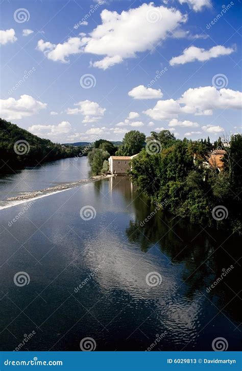 france lot river lot cahors stock  image