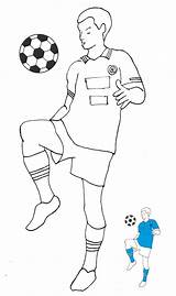 Calciatori Calciatore Giocatori Maglia Colore Crescere sketch template