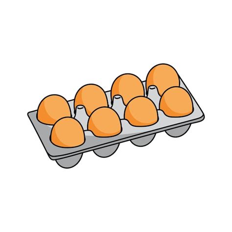 ilustracion de vector de huevo huevo de dibujos animados sorteo de