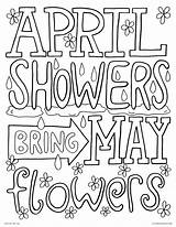 Coloring April Pages May Showers Flowers Bring Kids Printable Spring Sheets Color Adults Lmj Print Quote Getcolorings Colors Bestcoloringpagesforkids Choose sketch template